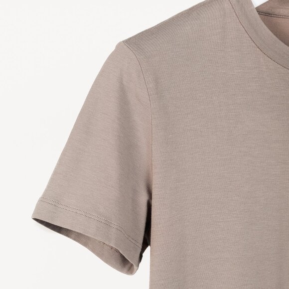 Brunello Cucinelli SS/16 Taupe Cotton Jersey Monili-Bead T-Shirt - Picture 5 of 10